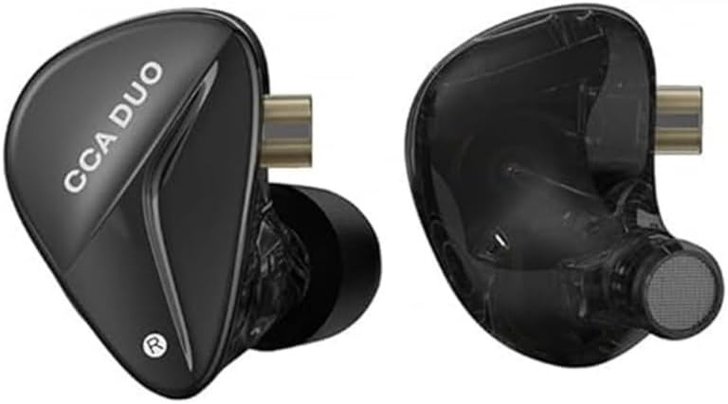 Hifi Kingdom CCA Duo 2DD (7Mm+7Mm Dynamic Driver Combination Hifi Ear Monitor (Black No Mic) image number 3