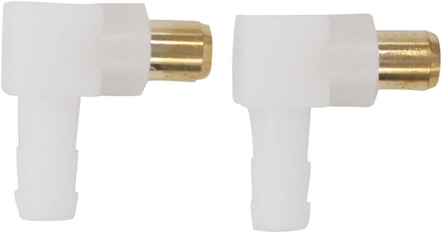 Pack of 2 Pcs Carburetor Fuel Fitting Elbow Carb Hose Connector for Briggs & Stratton Engine Snowblower Lawn Tractor Generator 692317 493496 494451 Yardbird Chipper