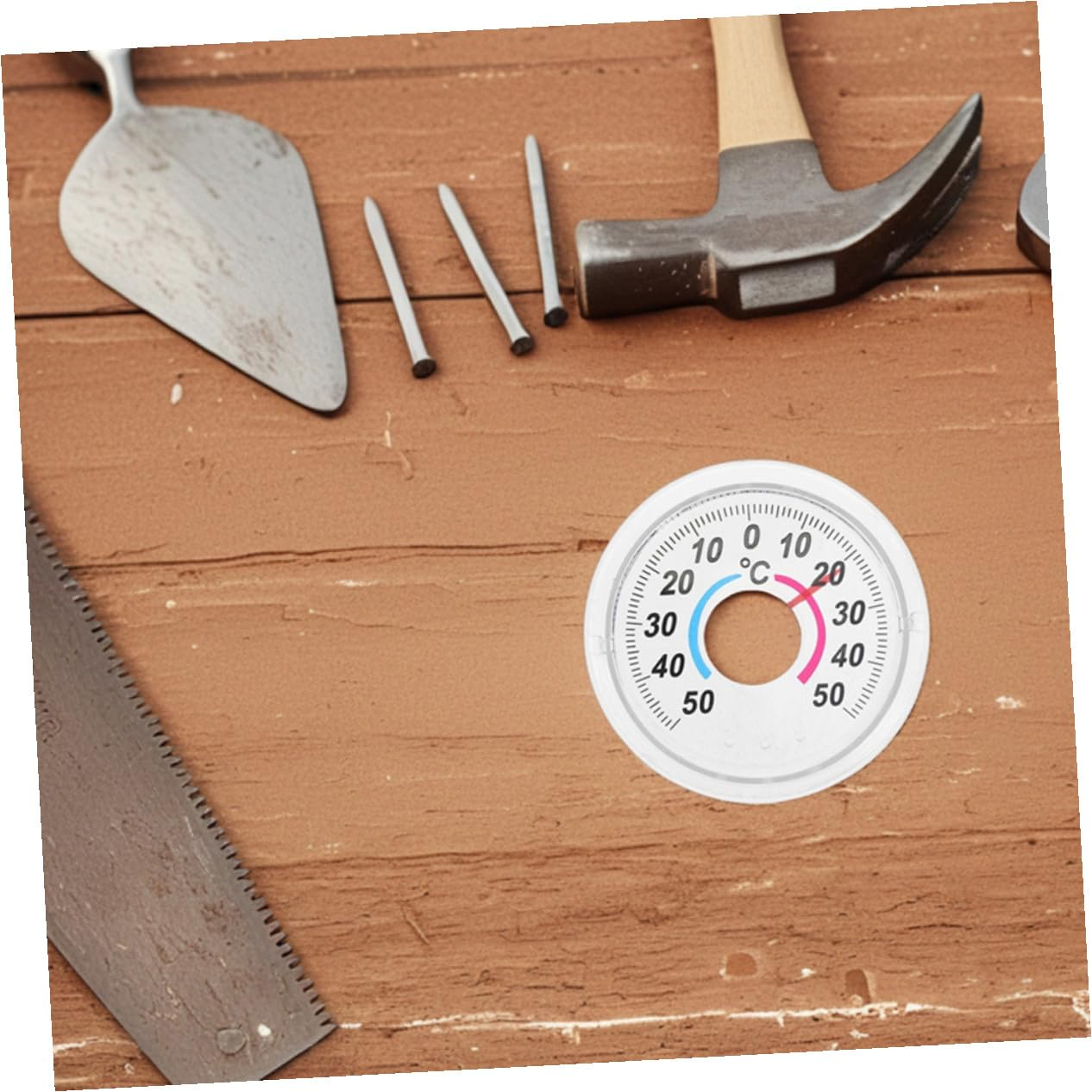 Bestonzon Compact Plastic Door and Window Thermometer Analog Indoor Temperature Gauge Tool for Home Accurate and Temperature Measurement image number 5