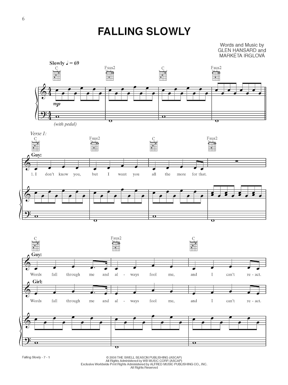 Once: Sheet Music from the Broadway Musical image number 1