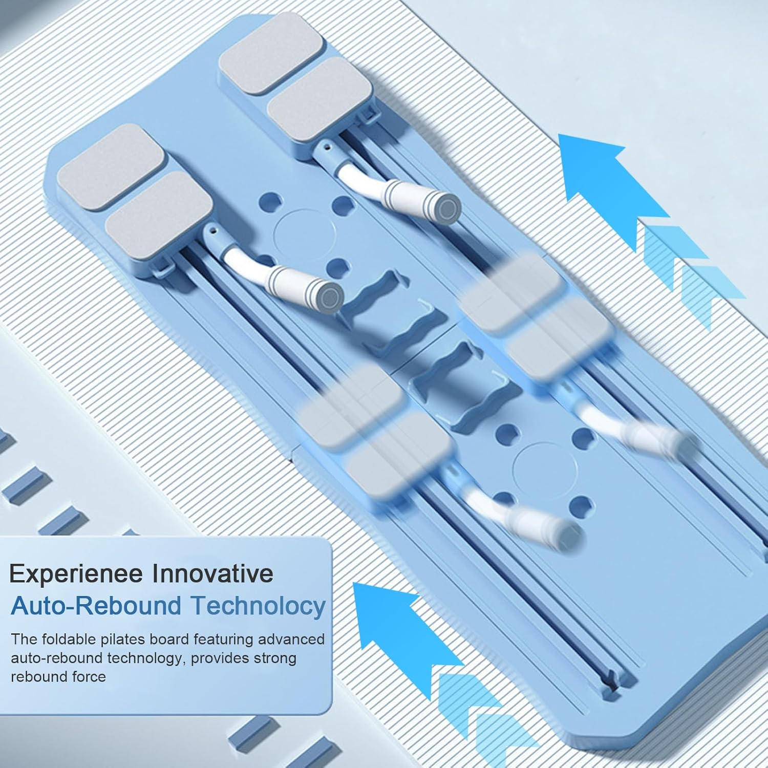 Pilates Board, Pilates Reformer Set, 5 in 1 Pilates Sliding Board for Home, Multi-Functional Foldable Pilates Reformer Board, Automatic Rebound Pilates Equipment for Adults, Men, Women image number 4