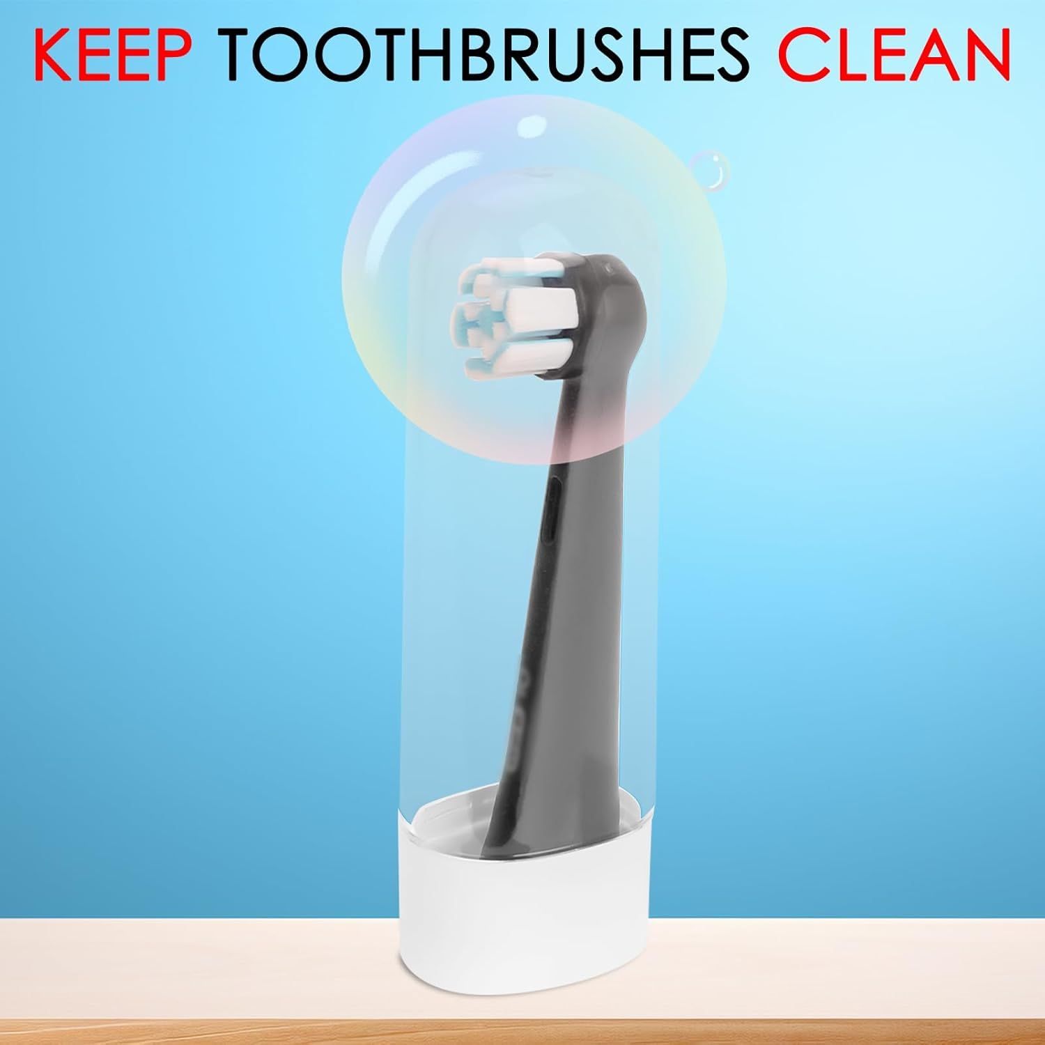 Electric Toothbrush Travel Case, EVA Hard Storage Case with Toothbrush Covers Caps, Compatible with Oral B Pro 1000, 2000, 3000, 3500, 7000, Philips Sonicare Protectiveclean (Black) image number 5