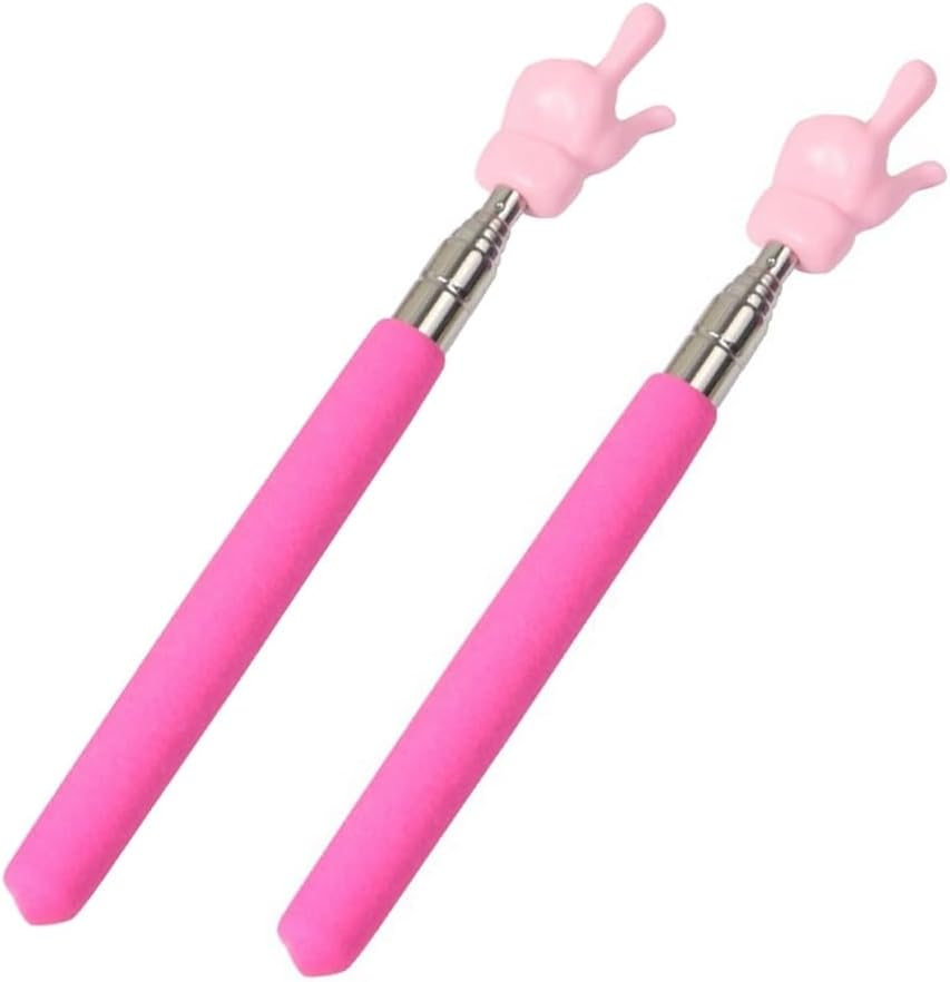 Teacher Pointer Sticks Finger,Pointer for Classroom,Telescoping Hand Pointer, Retractable Classroom Pointer Fingers for Elementary School Kindergarten Teacher,Classroom Supplies (1 PCS, Black)