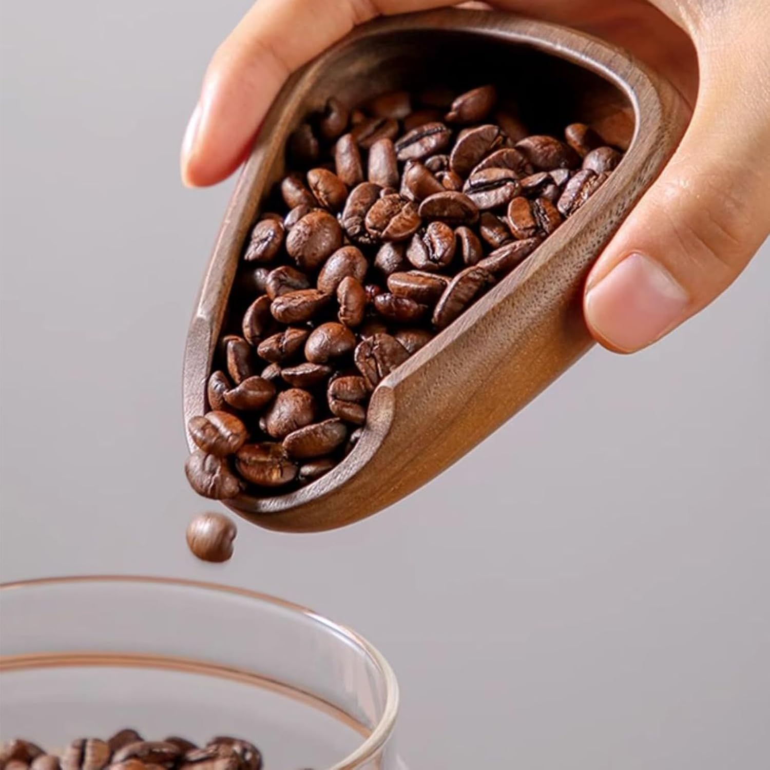 Coffee Bean Weight Cup, Wooden Dosing Tray, Sample Display Tray for Milk Tea Shops Homes Coffee, Espresso Accessories, Tea Accessory Pochy