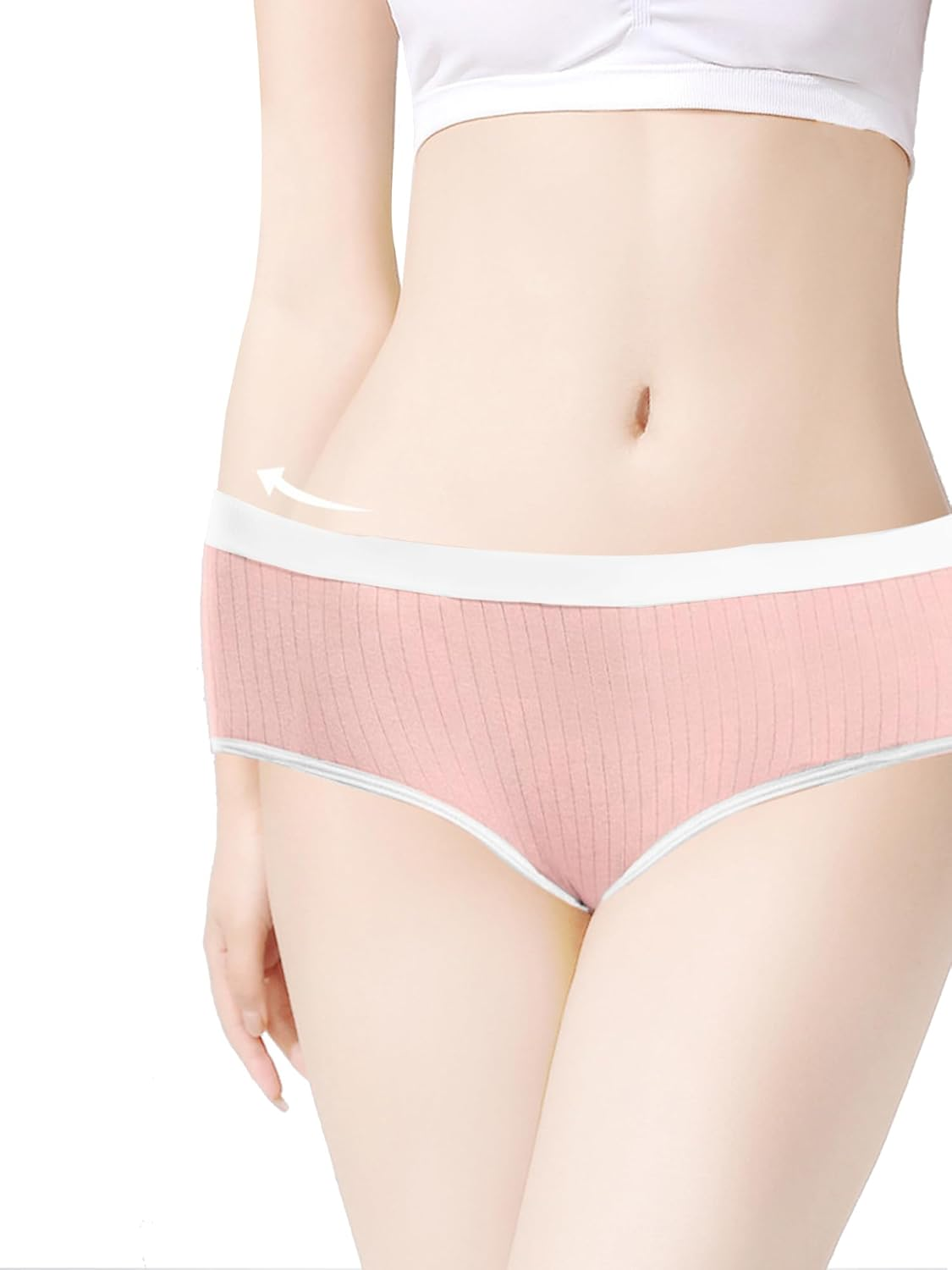 Dinglu Disposable Underwear for Women 10 Pack Soft Breathable Panties for Postpartum Travel Underwear (S-XL) image number 3