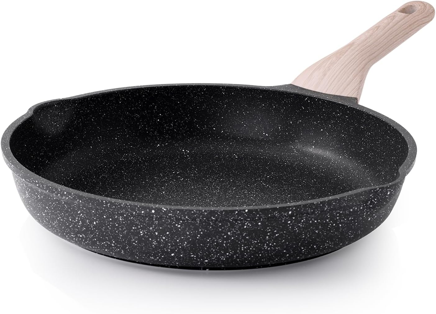 Kordisen Non Stick Frying Pans Skillet, 32 Cm Granite Large Frying Pans Nonstick for Cooking, Healthy Induction Cookware, Heat Resistant Handle, PFOA Free image number 2