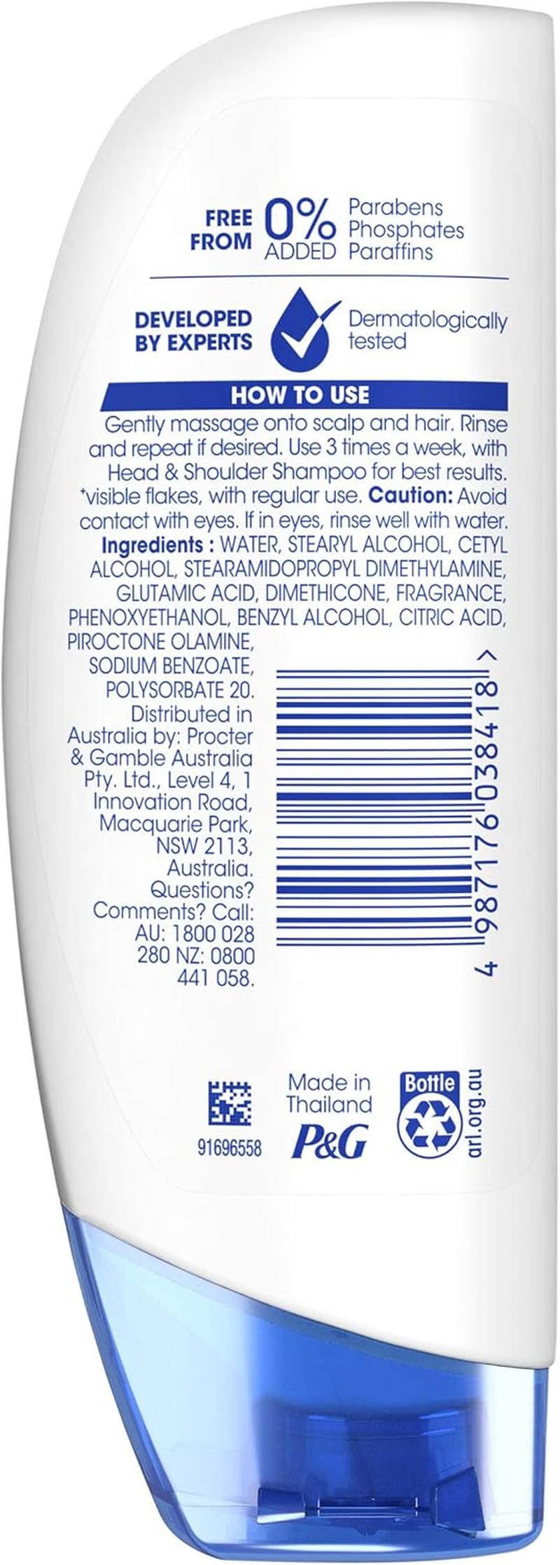 Head & Shoulders Clean and Balanced anti Dandruff Conditioner, 200Ml image number 2