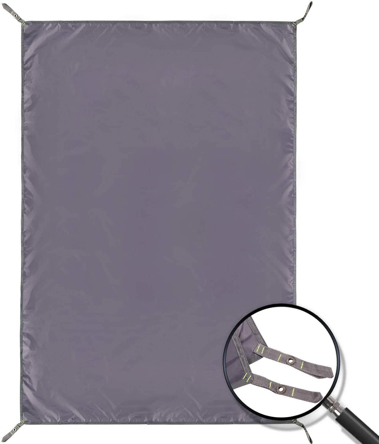 REDCAMP Waterproof Camping Tarp - 36"X83"/55"X83"/71"X83"/82"X82"/95"X83", 4 In1 Multifunctional Tent Footprint for Camping, Hiking and Survival Gear, Lightweight and Compact