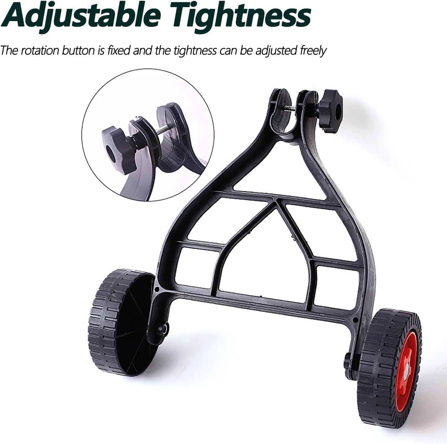 String Support Weed Trimmer Wheel 26Mm-28Mm Wheels ABS Adjustable Support Wheel for Trimmer Black Lawn Tool Attachment for We-Ed Trimmers Grass Cutter image number 4