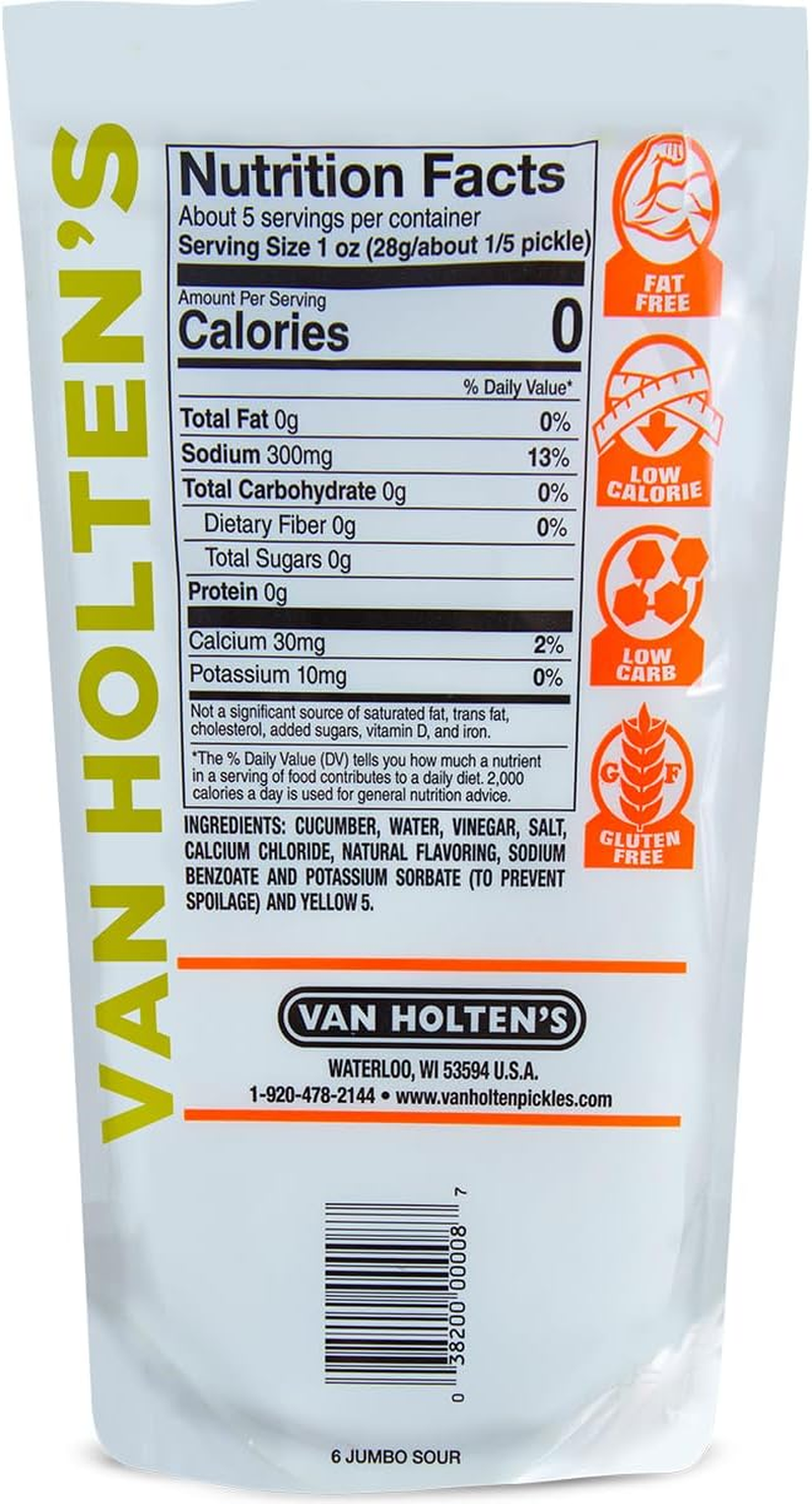 Van Holten'S Jumbo Sour Tart and Tangy Pickle 140 G (Pack of 12) image number 5