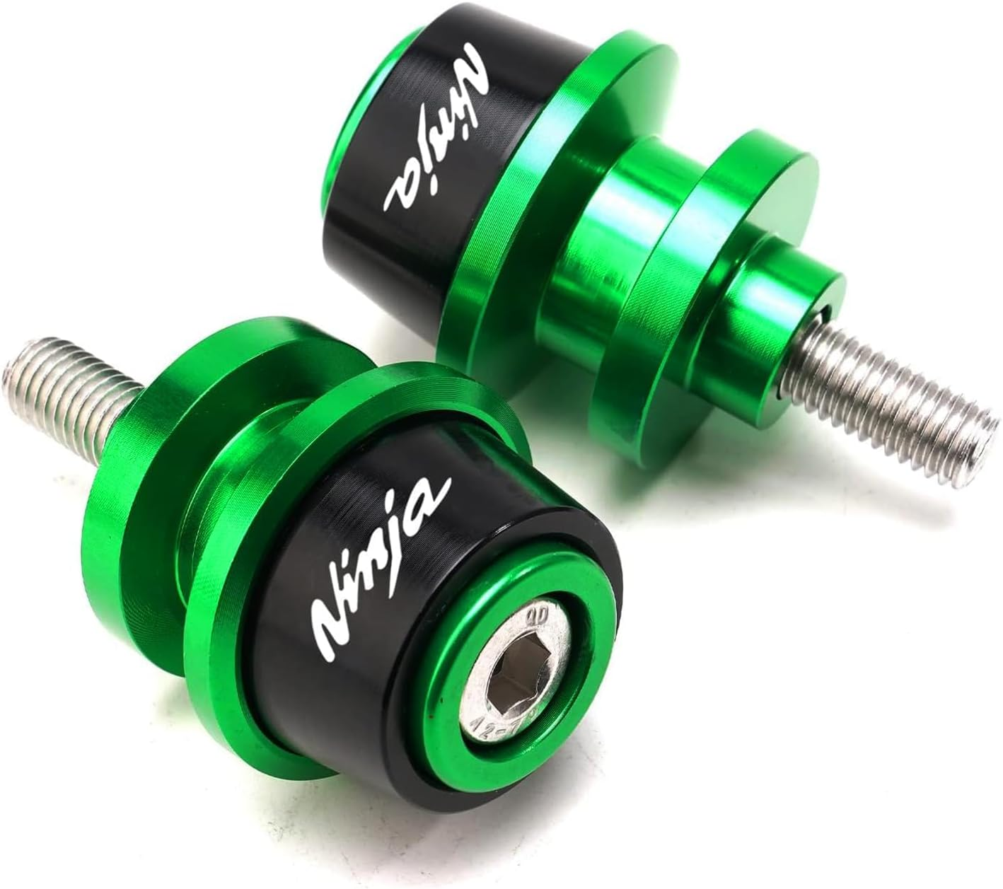 MOWOK 8MM Swingarm Spools Slider Fit for Ninja 650 2017-2025 ZX-6R/ZX636 2014-2026 400 Z400 2018-2026 Ninja 1000SX 2020-2026 500 ZX4RR ZX4R ZH2 Motorcycle Accessories Stand Screws image number 2