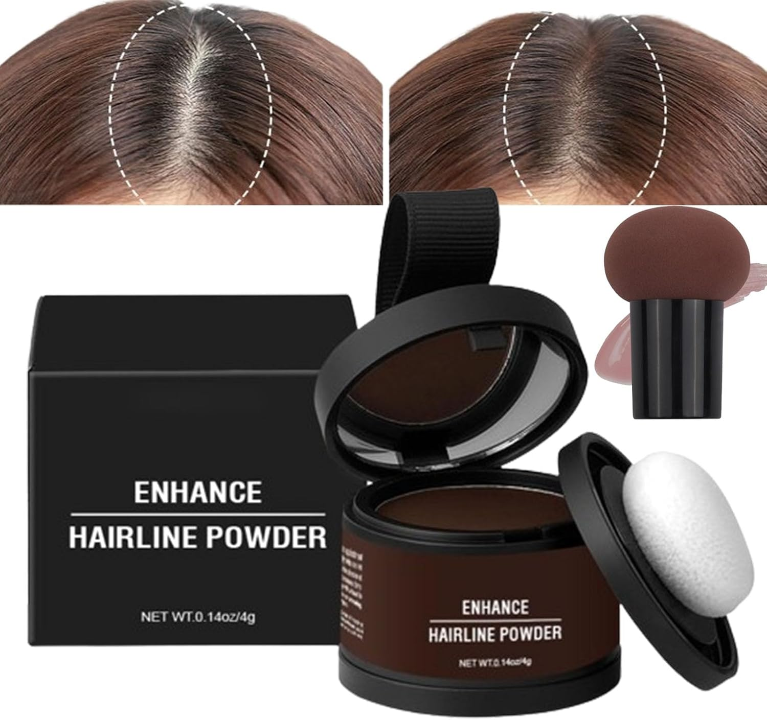 Waverloo Magic Root Cover Up, Waverlo Magic Root Cover Up, Waverly Magic Root Cover Up, 14 Colors Root Touch up Powder with Mirror, Instantly Conceals Hair Loss, Water Sweat Resistant (#06 Dark Brown) image number 1