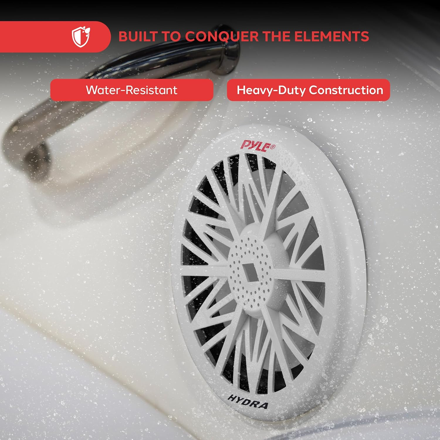 PYLE PLMRW12 12-Inch 600 Watt White 4 Ohm Marine Subwoofer image number 3