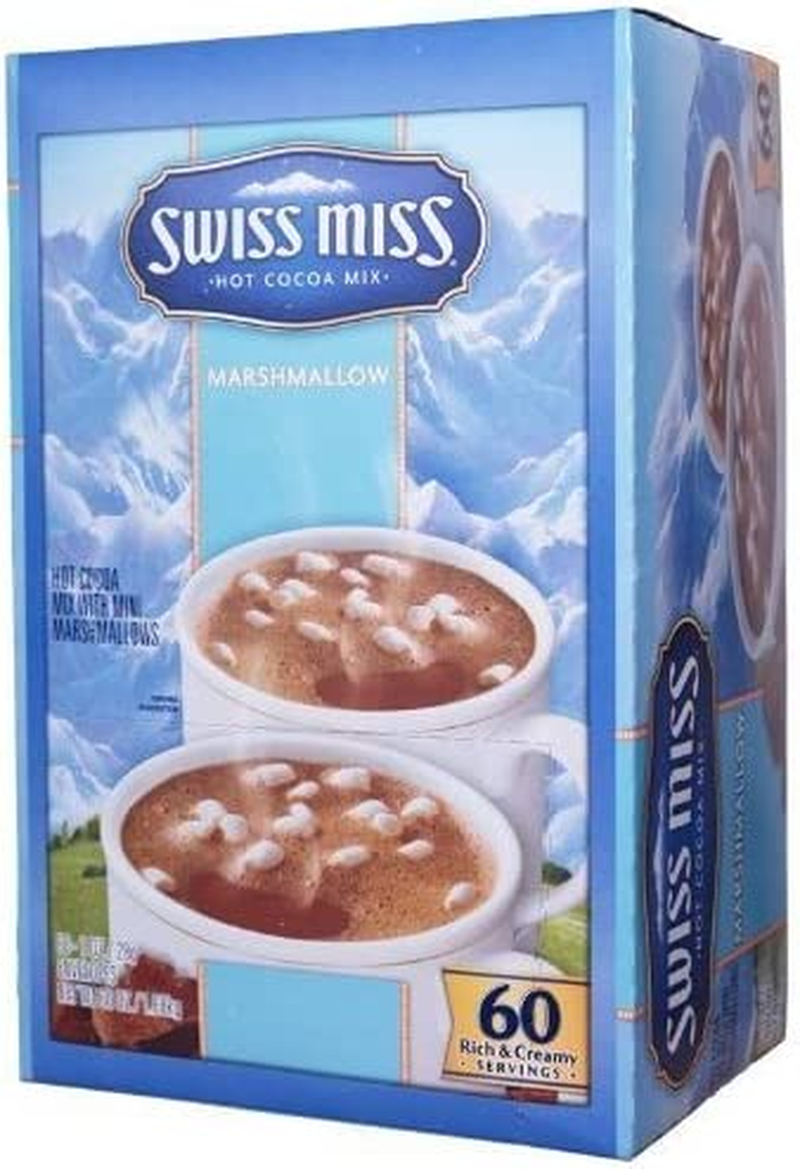 Swiss Miss Hot Cocoa Mix Marshmellow Satchets Rich Creamy USA, Chocolate, 28 G, Pack of 60 image number 2