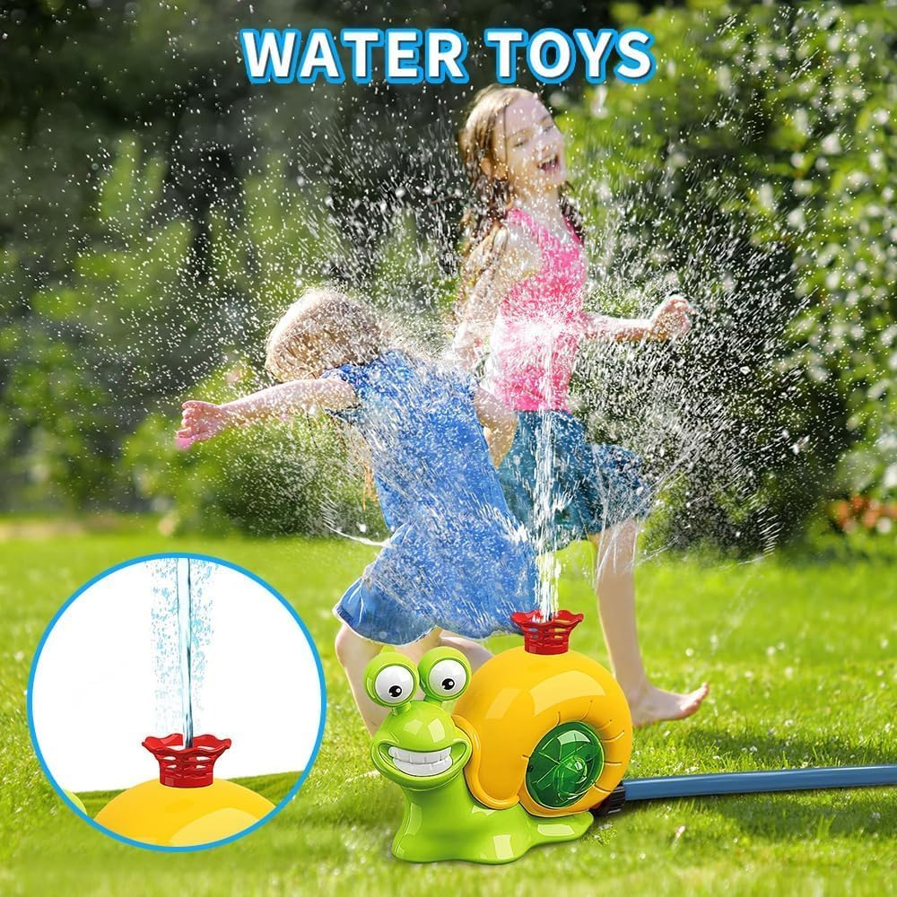 B-Qtech Water Sprinkler Baseball Toy for Kids Outdoor Play, Snail Summer Water Game, Summer Backyard Lawn Swimming Pool Birthday Toys image number 4