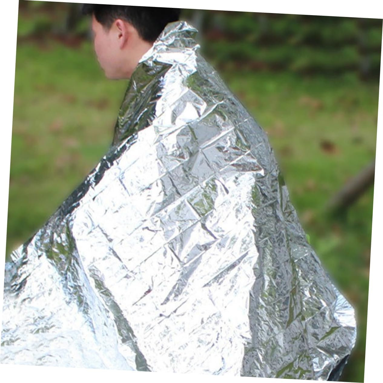 TOBBOMEY Gardening Film Tool Reflective Plant Film Emergency Thermal Blanket Greenhouse Sheet Insulation Warm Plant Growing Reflector Tear-Resistant image number 2