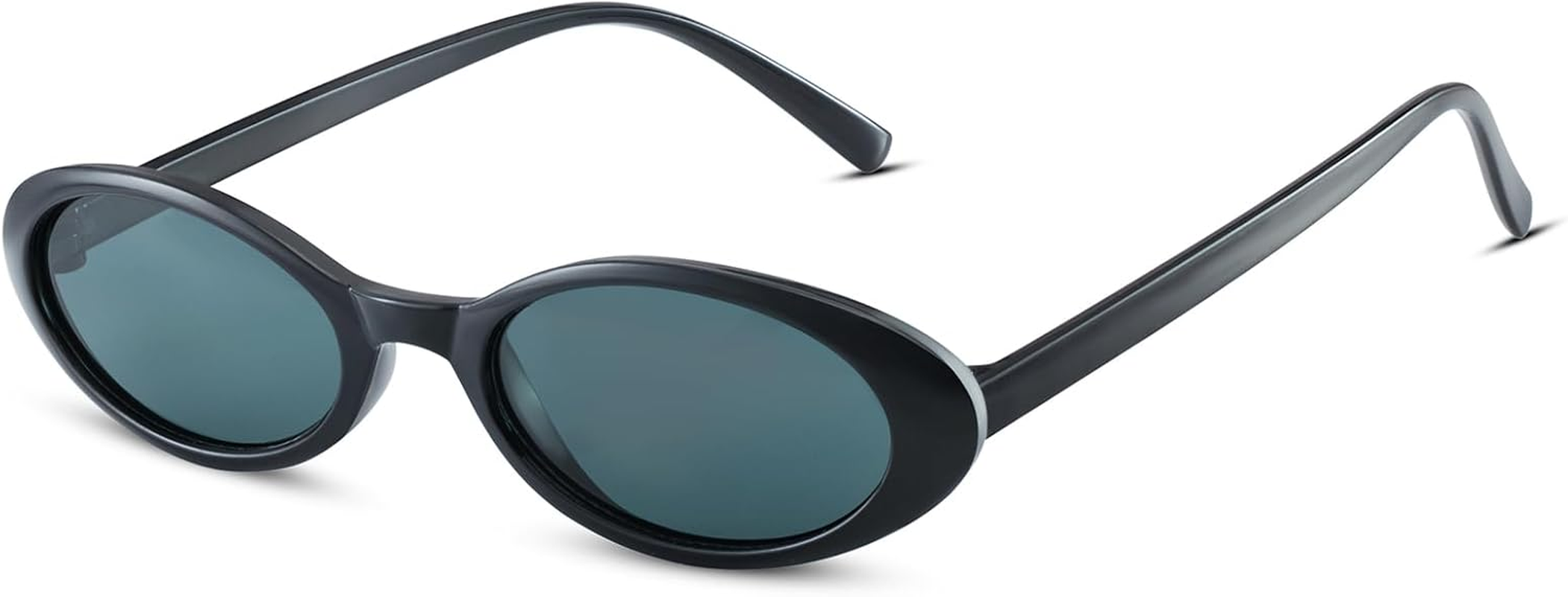 Retro Oval Sunglasses for Women Men,Womens Sunglasses Polarized Trendy Sun Glasses,90S Small Fashion Vintage Narrow Shades with UV400 Protection