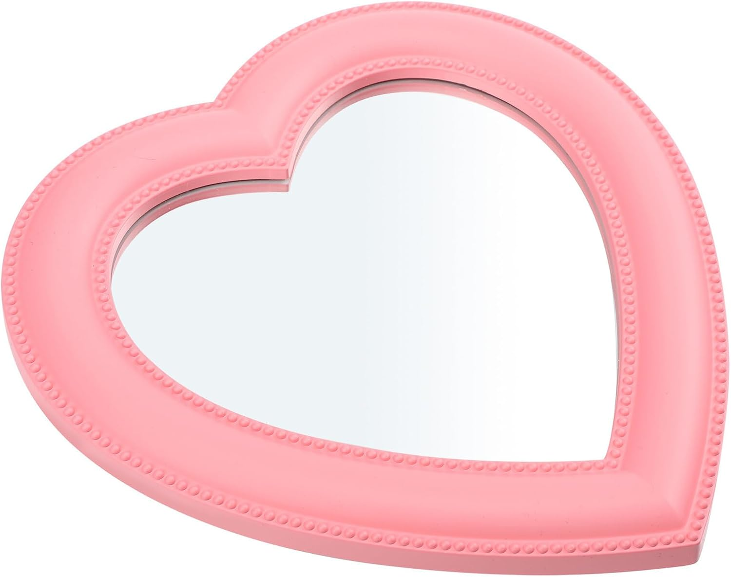 MALUGOGO Heart Shape Makeup Mirror Standing Wall-Mounted Cosmetic Vanity Desktop Mirror for Bedroom Bathroom Decor image number 6