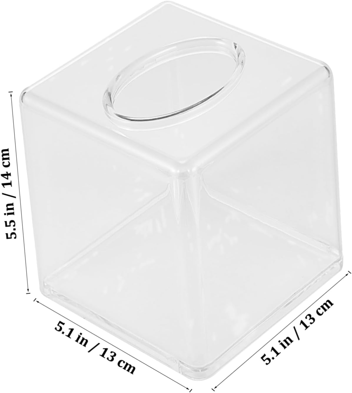 MAGICLULU Square Tissue Box Cover Flat Napkin Holder Car Bathroom Use Decor Easy to Maintain image number 2