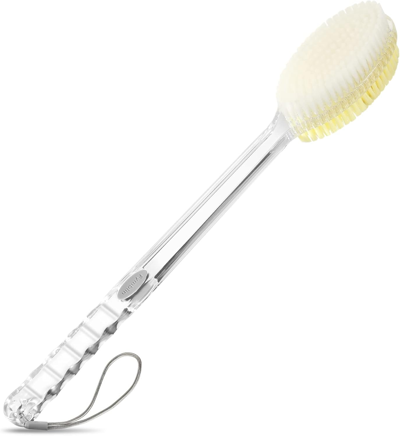 Fymblin Back Scrubber Long Handle for Shower,Back Brush Dual-Sided with Stiff and Soft Bristles,Body Exfoliator for Bath or Dry Brush image number 2