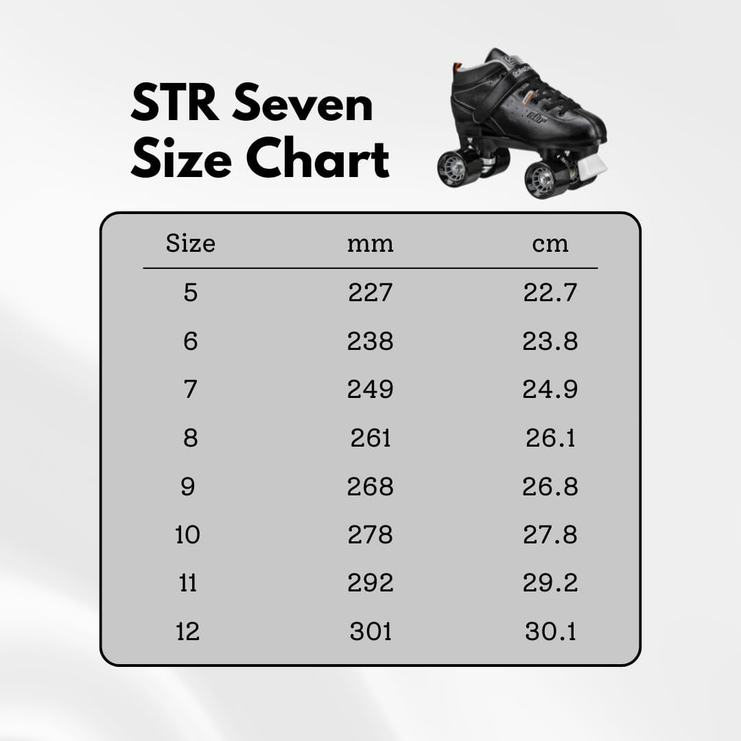 Roller Derby STR Seven Men'S Quad Roller Speed Skates