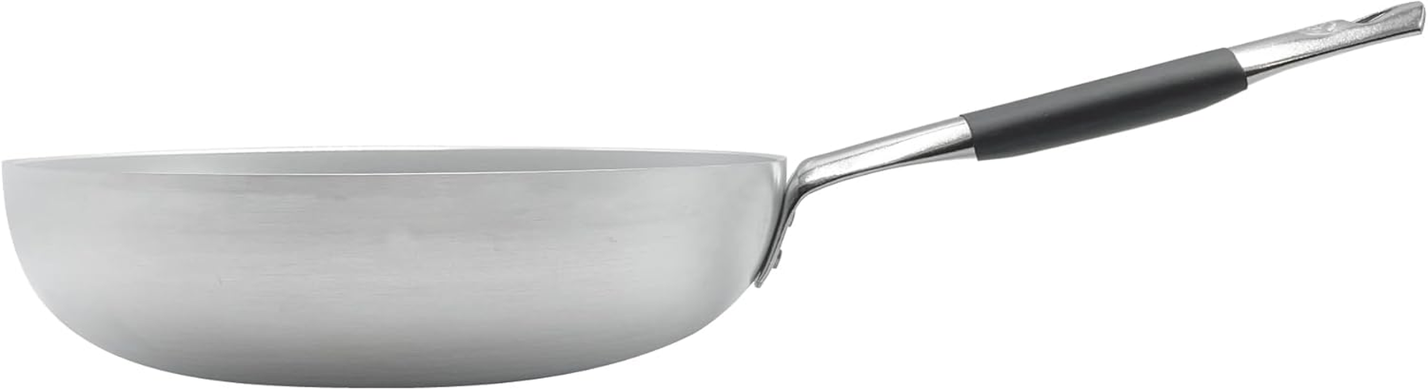 Pentole Agnelli ALMC111BPIC24 Aluminium Induction Line Saucepan High Induction Base with 1 Cooling Handle 24 Cm