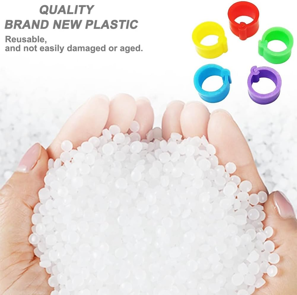 200Pcs 8Mm Coturnix Quail Leg Bands Baby Chick Leg Bands Pigeon Bands Chicken Leg Bands image number 1