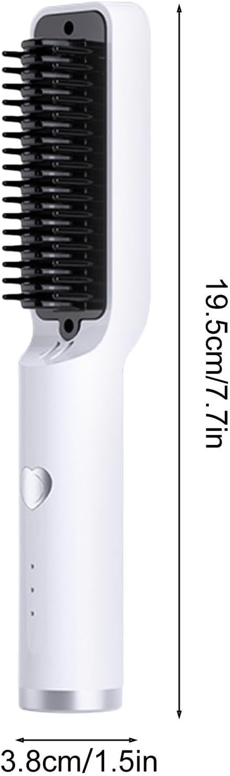 Hair Straightener Brush - 2600Mah USB Charging Straightening Comb | 3 Gears Wireless Small Hair Straightener, Duals-Use Styling Comb, Portable Hair Straightener, Heated Hair Straightening Brush image number 1