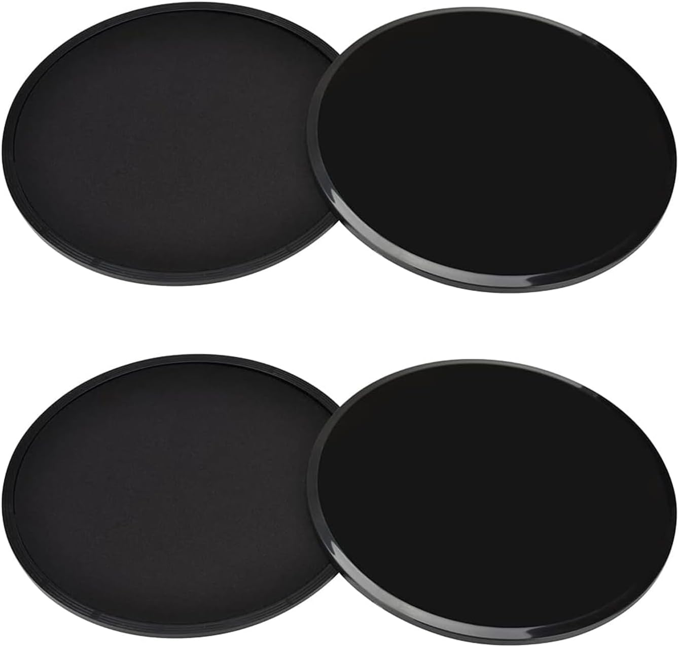2 Pair Exercise Core Sliders, Yoga Pilates Gliding Disc, Sliders for Working Out Gliding Disc Liders Exercise Fitness Sliders, Fitness Home Gym Stretch Double Sided Sliding Plates