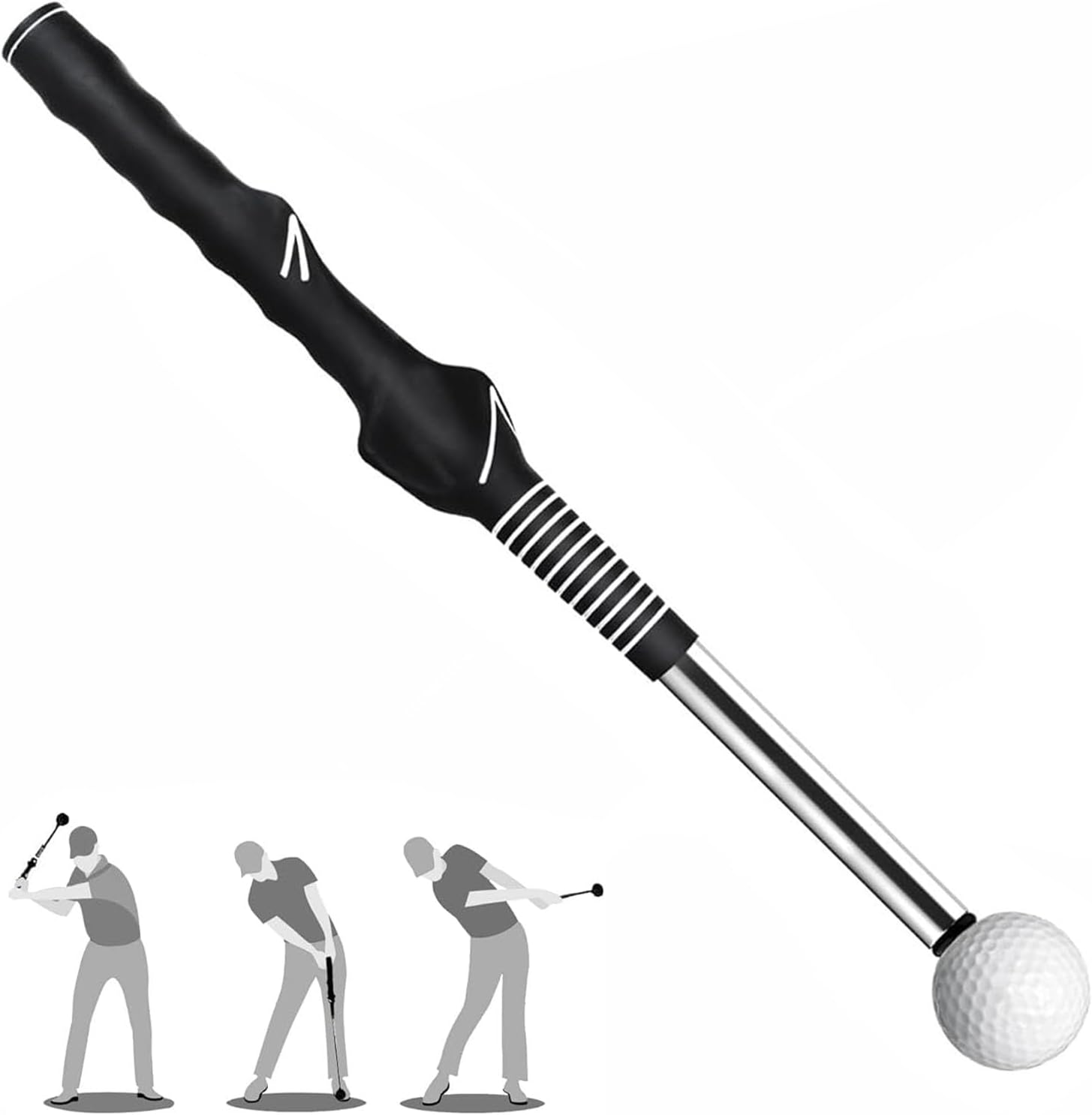 BEANPRECOY Retractable Golf Swing Trainer Aid Adjustable Golf Grip & Swing Practice Tool for Men & Women, Right-Handed Golf Club for Indoor/Outdoor Warm-Up & Training image number 2