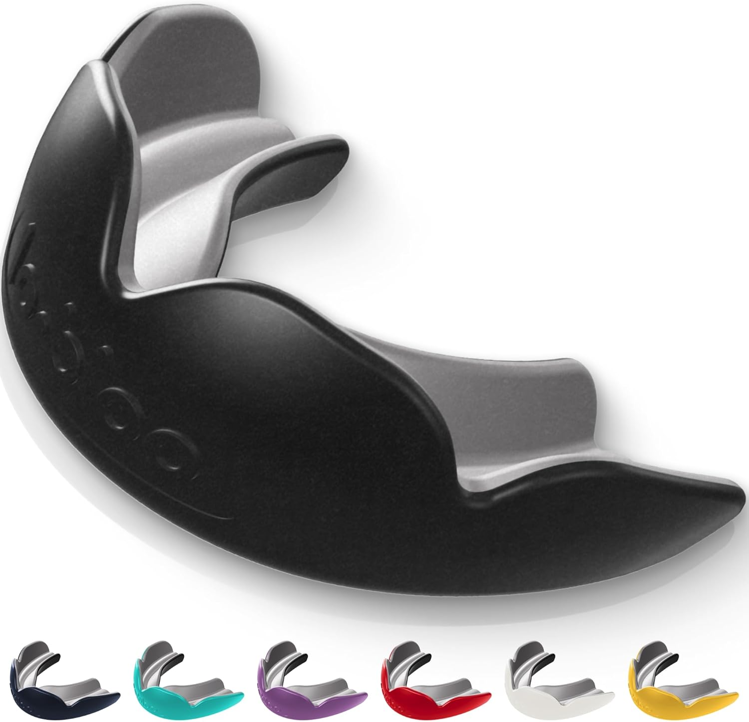 Lobloo&reg; PRO-FIT Sports Mouthguard &ndash; Ultra Slim 1Mm | Dentist-Level Protection | Precision Vacuum-Fit | Oxygen Performance | MMA, Boxing, Football, Basketball.(Medium 10-13Yrs, Black)