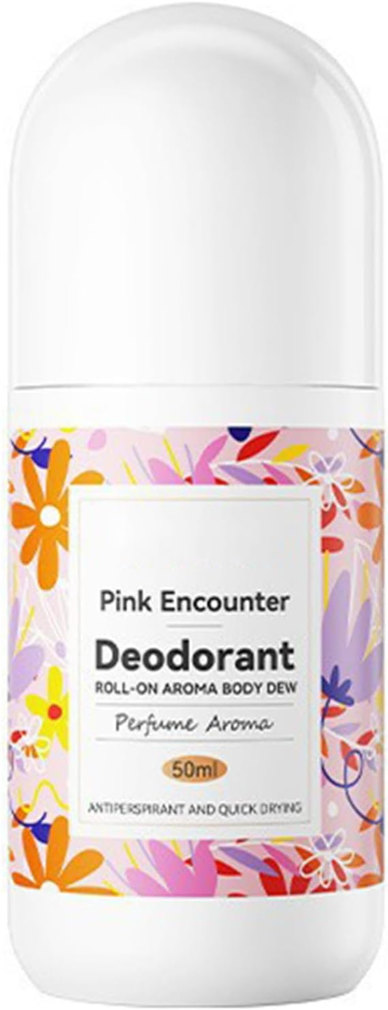 Jugaoge Long-Lasting Freshness Roll-On Deodorant for Women, Alcohol-Free and Rapid Dry Romantic Rose One Size