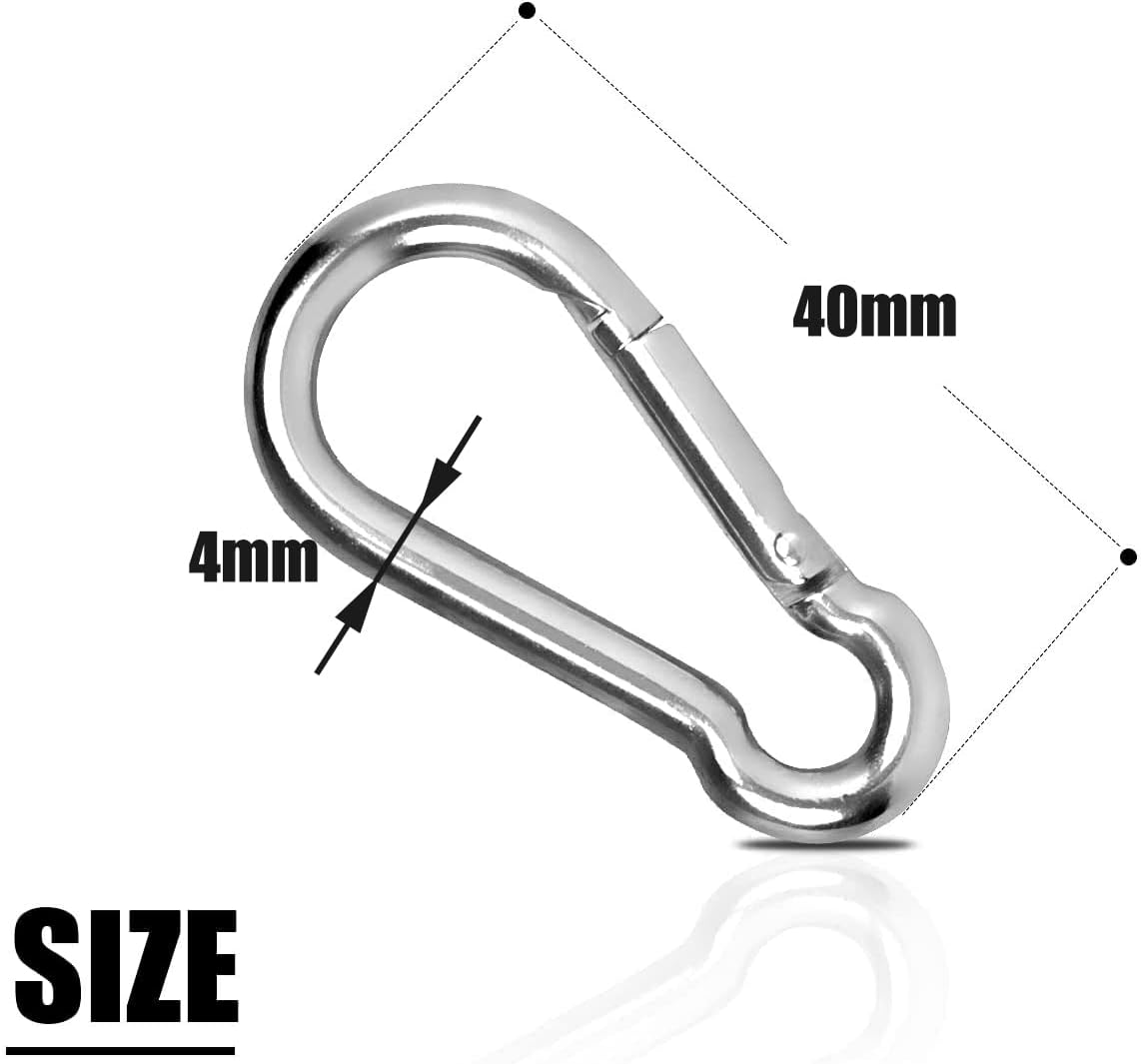 LISOPO Stainless Steel Carabiner Hook