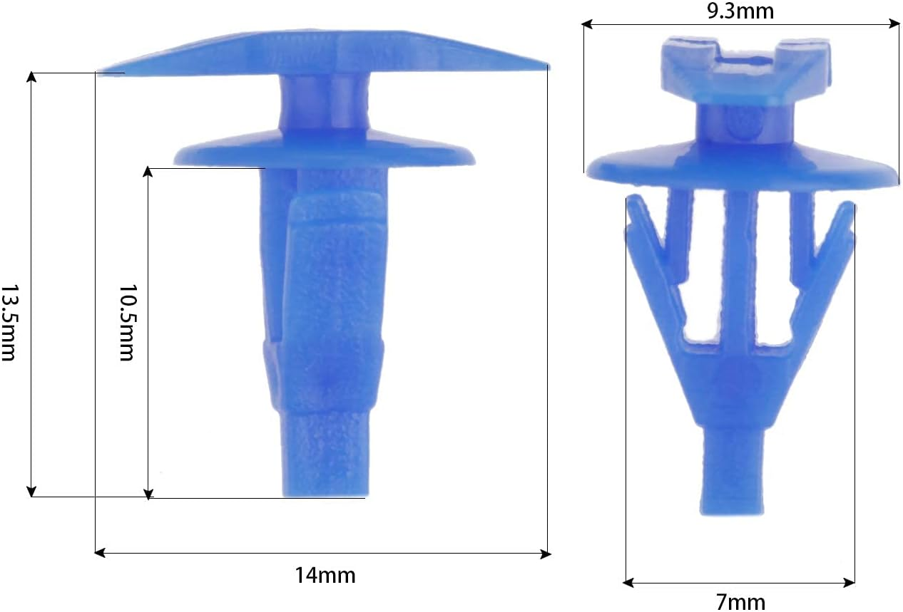 Mtsooning 100Pcs Auto Fasteners Weatherstrip Retainer Clips Replacement for All the Cars Universal image number 3