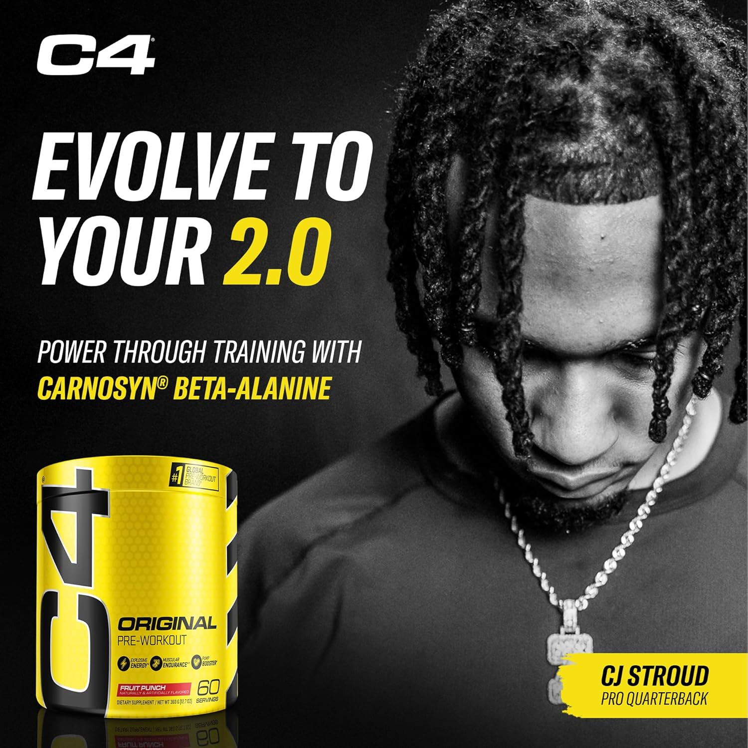 Cellucor, C4 Original Explosive Pre-Workout Supplement, Fruit Punch, 60 Servings image number 6