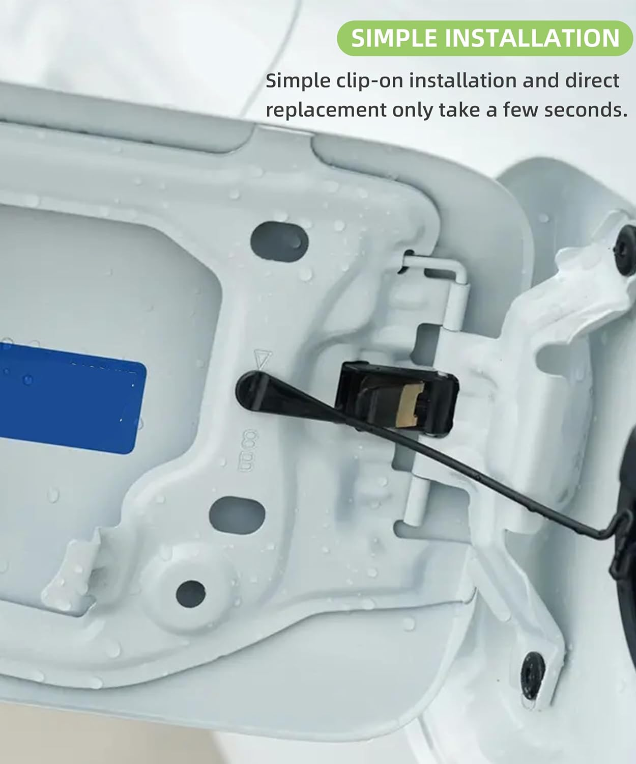 RACOONA Fuel Door Spring,Fuel Door Cover Release Spring,Fuel Door Spring Clip,Car Accessories Gas Tank Door Cover Spring Replacement,Compatible with ES250 LC500 Es300H ES350 GX470 LX570 image number 5