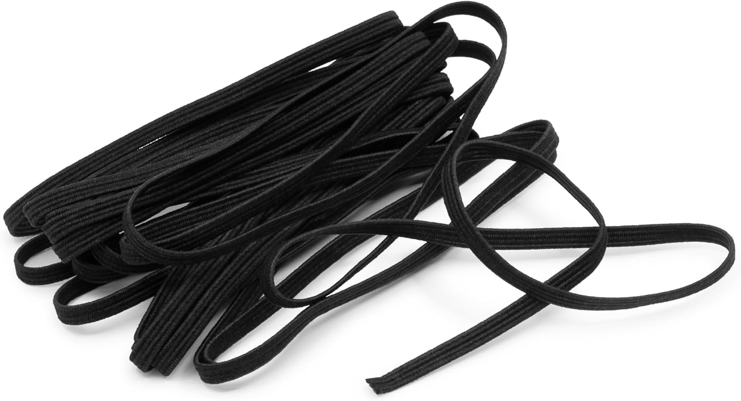 Dritz X, Black Braided Elastic, 1/8-Inch by 4-Yard - Black, 1/4-Inch By 3-Yard image number 1