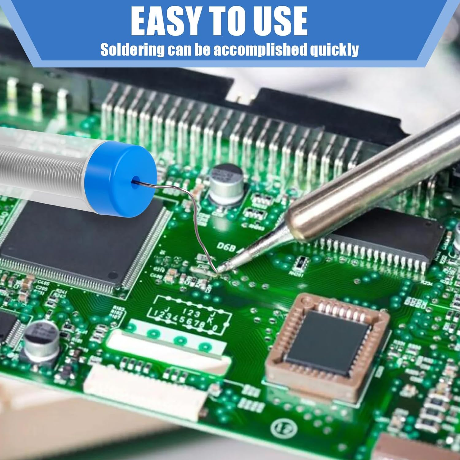 60/40 Solder Wire, 4 PCS Rosin Core Solder, Soldering Wire for Stained Glass, Electrical Soldering, Components Repair (2P 0.8Mm/12G and 2P 1Mm /15G) image number 5