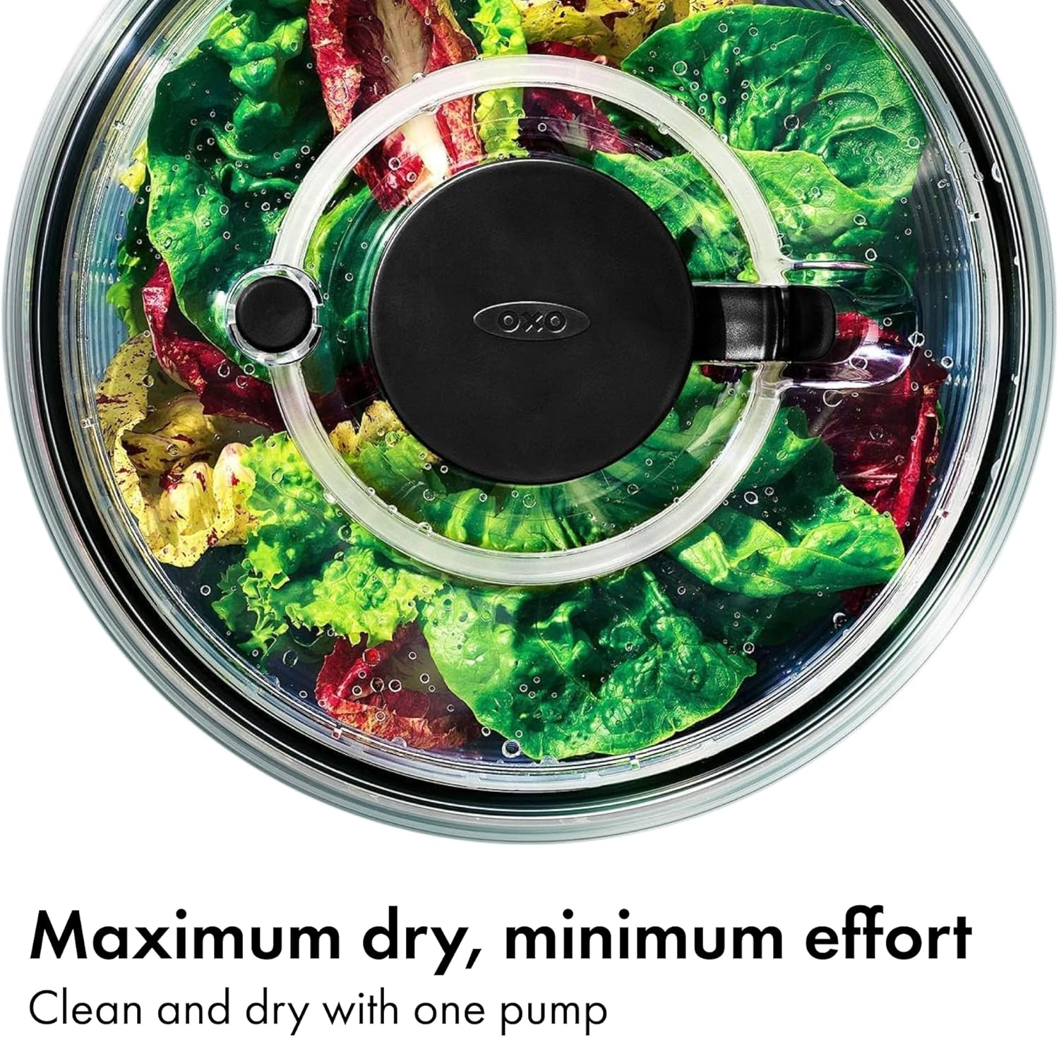 OXO Good Grips Glass Salad Spinner, 4 Litre image number 5