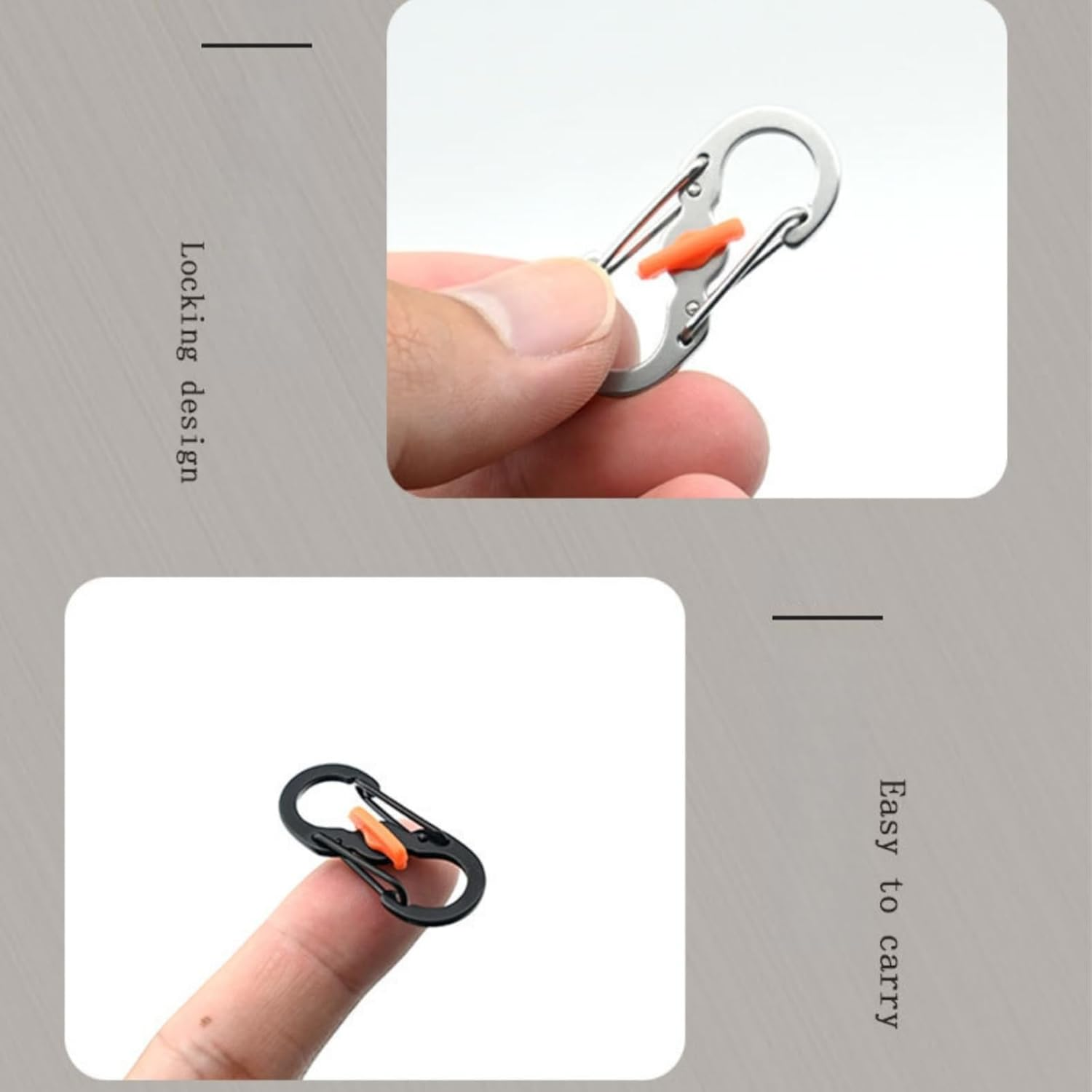 Zipper Clip Theft Deterrent - 6 PCS Built-In Lock Buckle Security Fasteners,Backpack Zipper Lock, Quick Disconnect Clip - Key Holder Add-On,Theft Deterrent Bag Accessories for Travel, School Outdoor image number 2