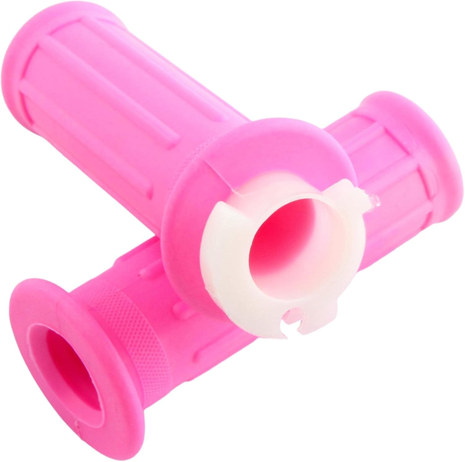 2Pcs Motorcycle Handlebar Grips, Durable Throttle Twist Grip Practical Fits for PW50 Mini Replaces Accessories, Pink - Pink image number 6