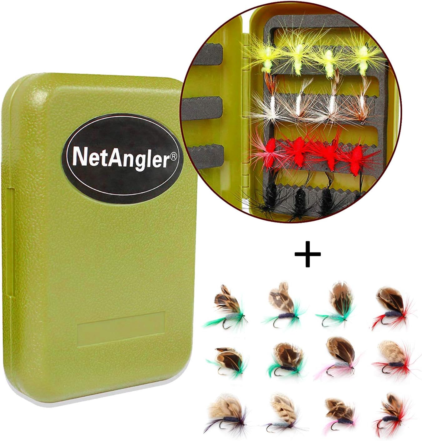 Netangler Fly Fishing Combo,Lightweight Portable Rod and Reel Kit,Graphite Pole with Carbon Fiber Blanks and Chromed Stainless-Steel Snake Guides 4-Piece,With Carry Bag(5-6#) image number 5