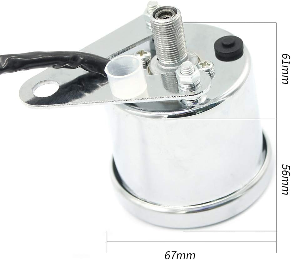 Universal 12V Motorcycle Instrument Modified Digital Motorbike Speedometer Tachometer Gauge LCD Display (7 Colors) 0-1000RPM 0-199KM/H image number 6