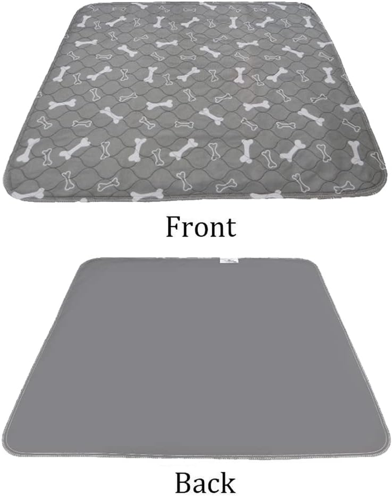 Pet Dog Cat Puppy Training Pee Reusable Pads Cushion Bed Absorbent Mat Washable,70X80Cm - Grey Bone image number 6