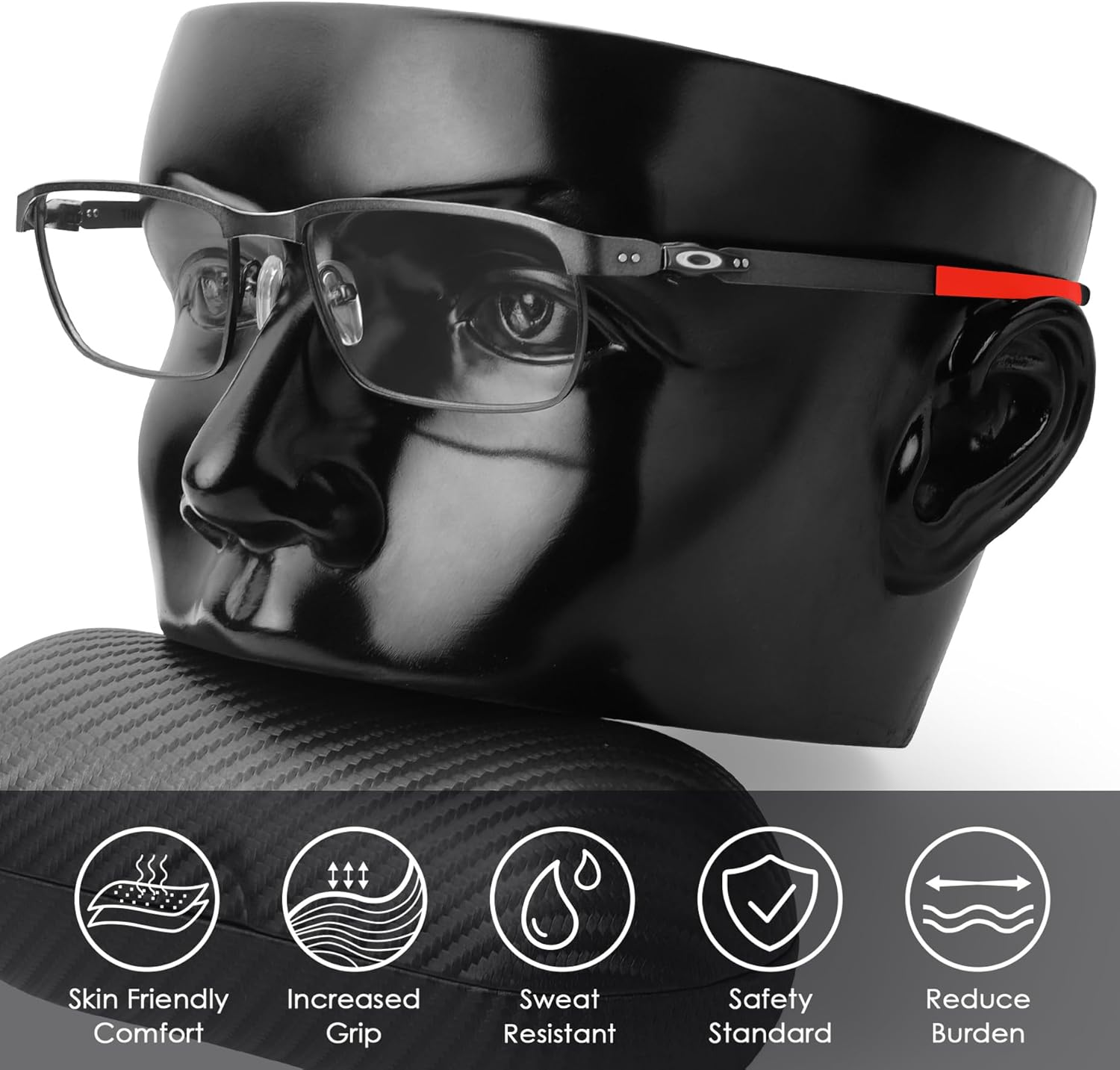 BLAZERBUCK Replacement Ear Socks for Oakley Tincup/Pitchman/Wheel House Eyeglass