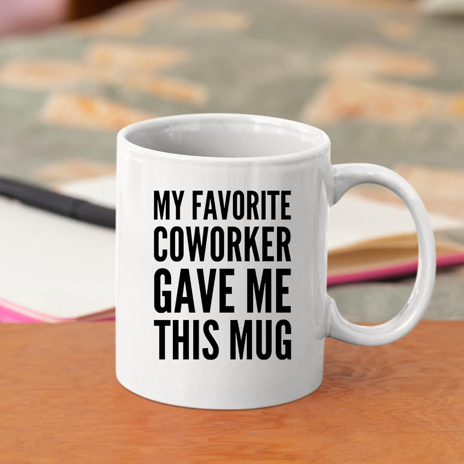 Panvola My Favorite Coworker Gave Me This Mug Going Away Coworker Gift Funny Office Boss Mugs Employer Farewell Goodbye Gifts to Employee Coffee Cup Novelty Drinkware White (11 Oz)