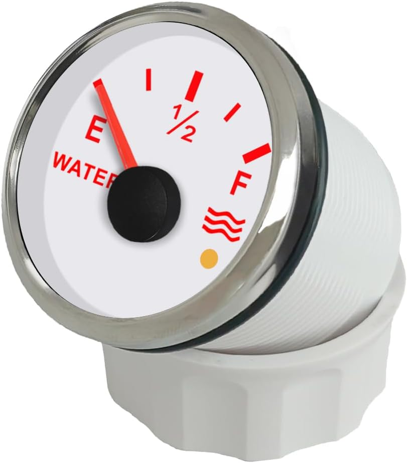 ELING 52Mm Water Level Gauge Meter 0-190Ohm 240-33Ohm Signal Adjustable with Backlight with Alarm for Car Trucks image number 6