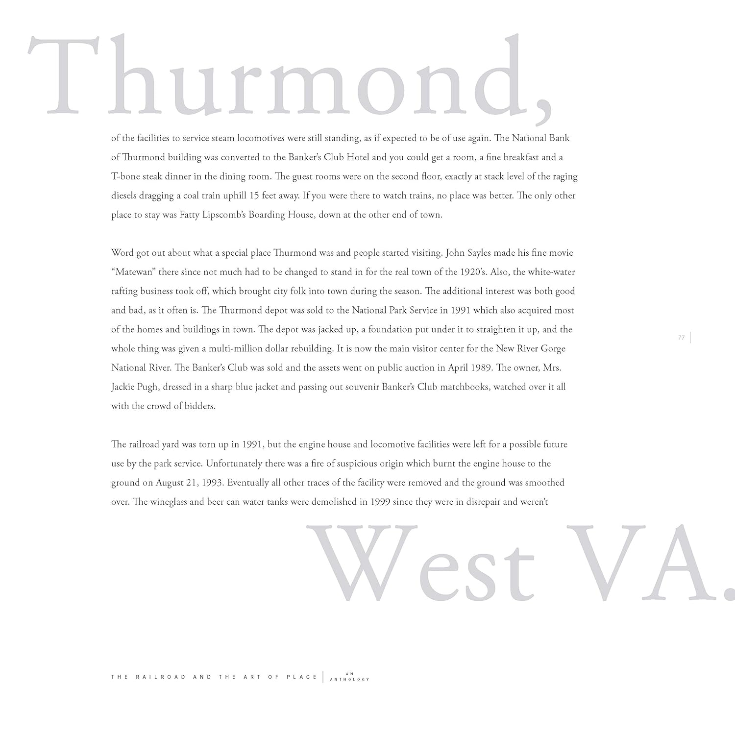 The Railroad and the Art of Place: an Anthology