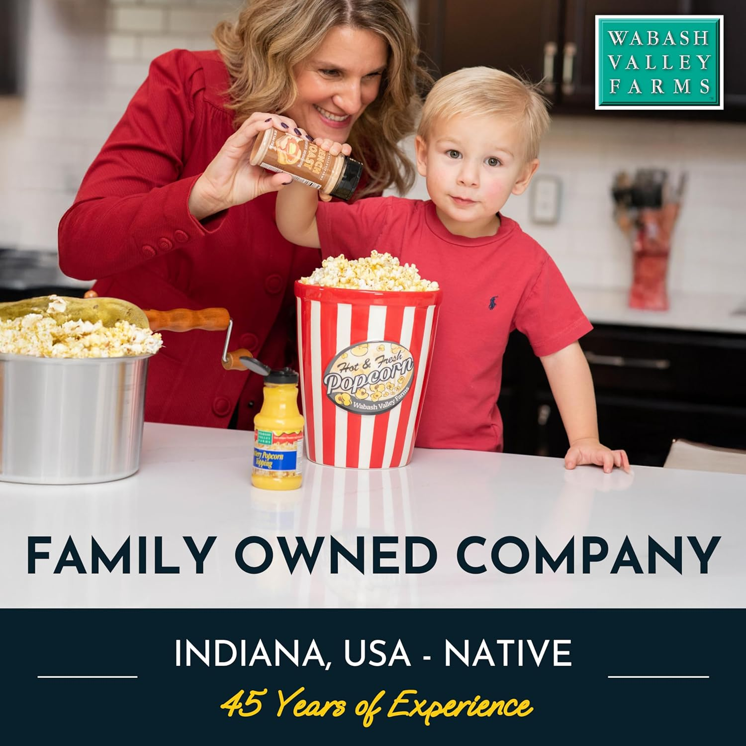 Original Whirley-Pop Popcorn Popper - Nylon Gear - Red