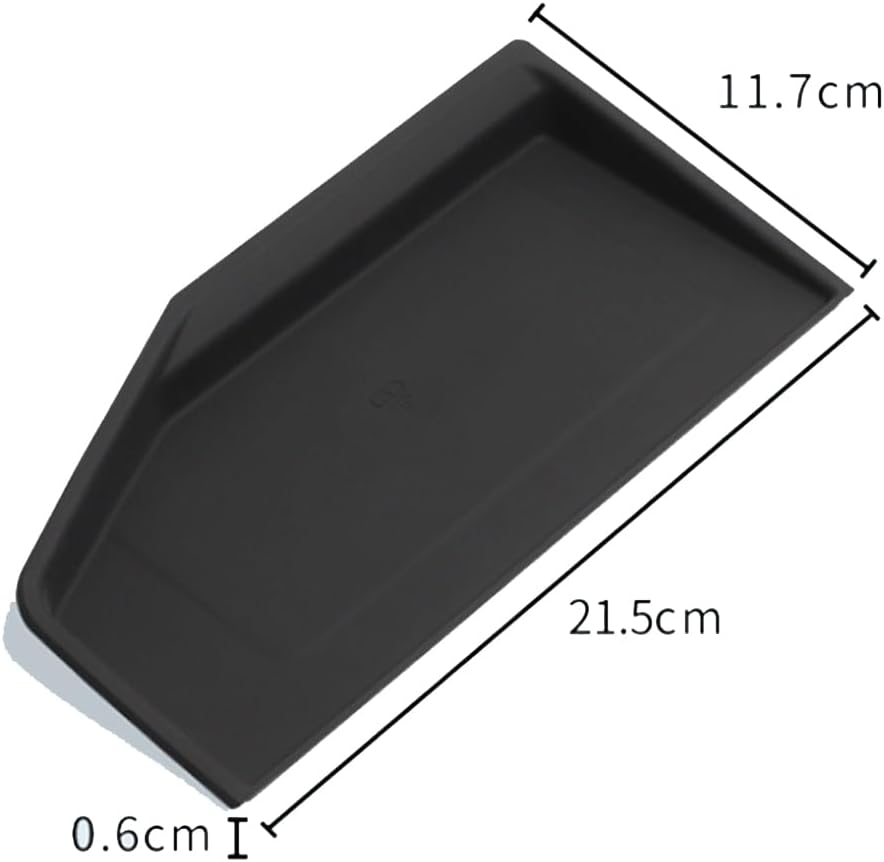 1PCS Black Center Console Wireless Charging Protective Mat,Accessories Silicone Protection Pad Center Console Liner Interior,Non-Slip Silicone Protection Pad
